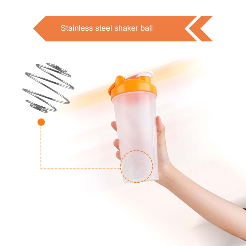 BPA Free Fitness Shaker Bottle with Loop 600ml image7