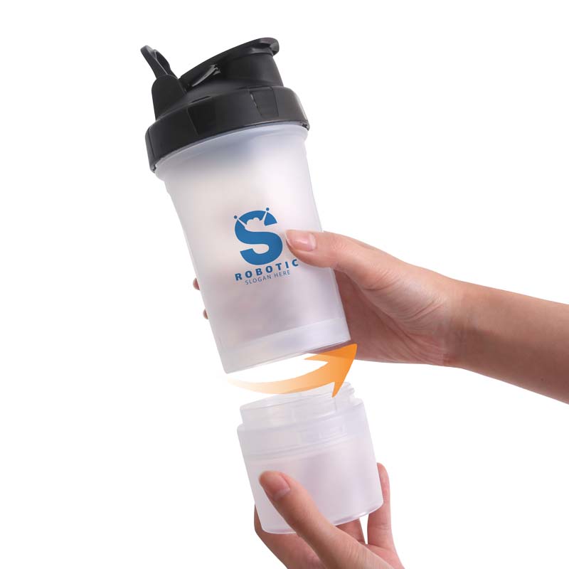 500ml 3 in 1 Fitness Protein Shaker Bottle image2