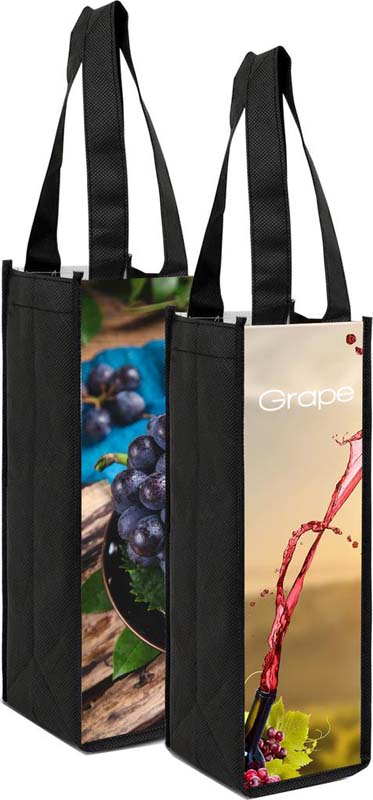 Full Colour Non Woven 1Bottle Wine Bag