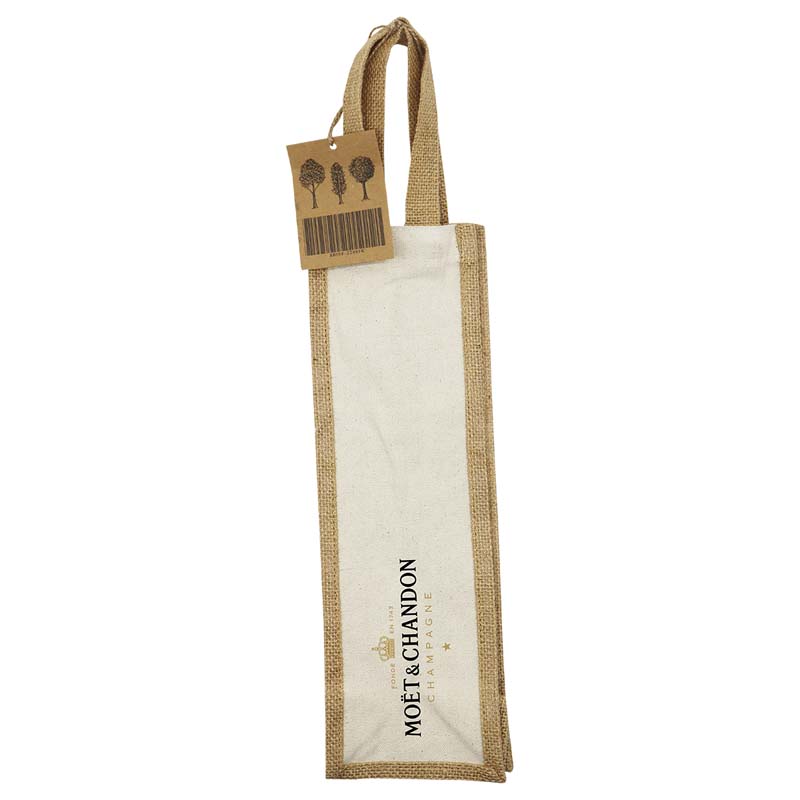 Jute Single Wine Bag image2