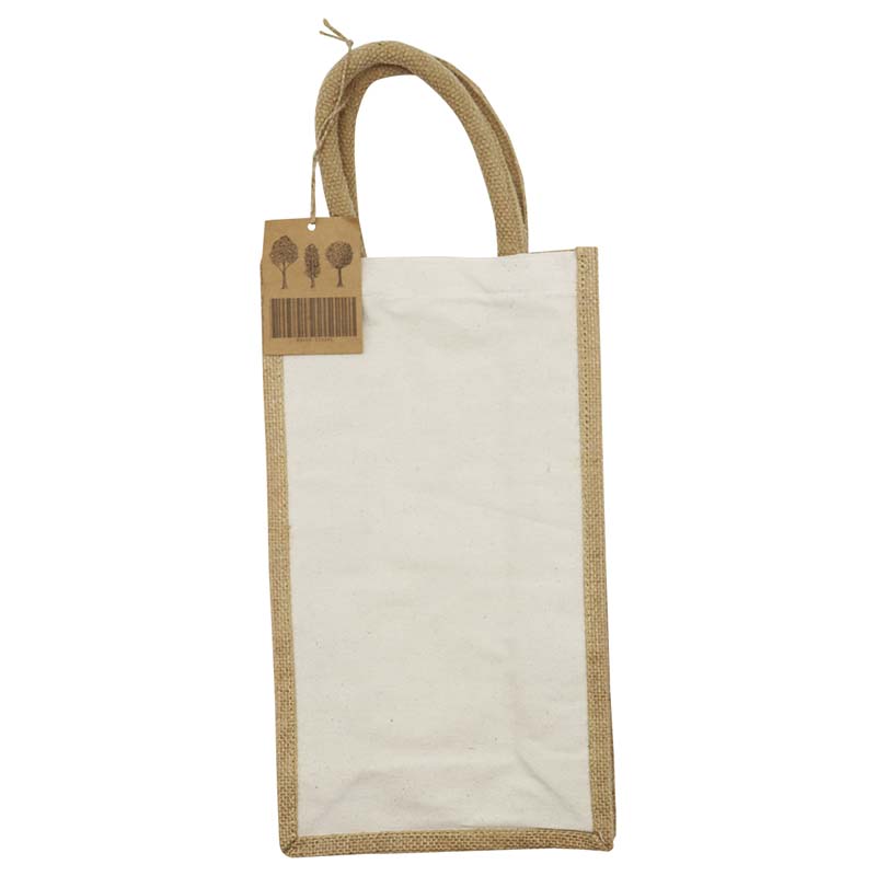 Jute Double Wine Bag image4