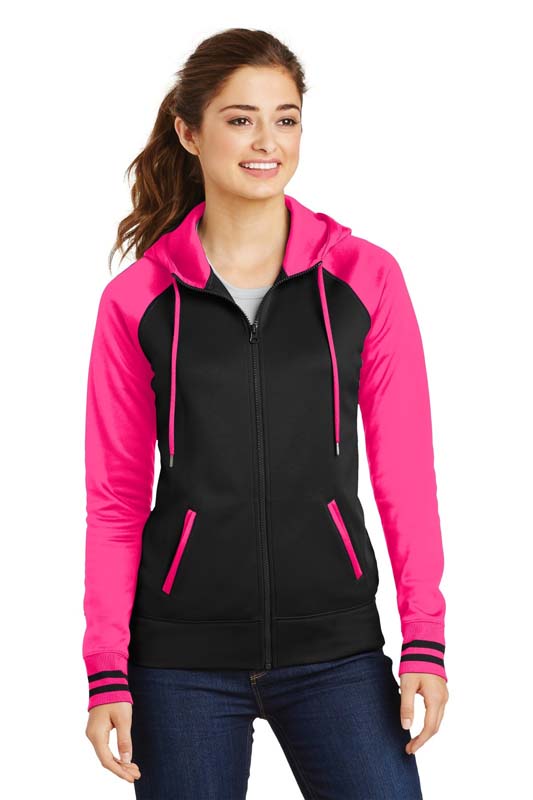 Sport-Tek Sport-Wick Varsity Fleece Full-Zip Hooded Jacket image3