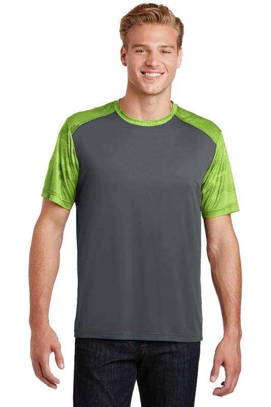 Sport-Tek CamoHex Colorblock Tee