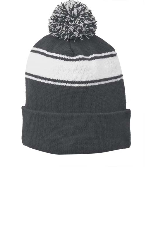 Stripe Pom Pom Beanie image4