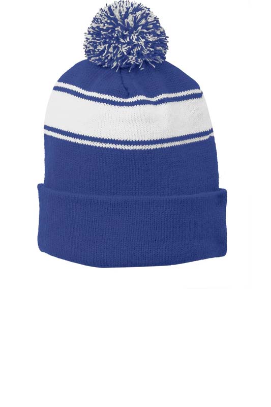 Stripe Pom Pom Beanie image6