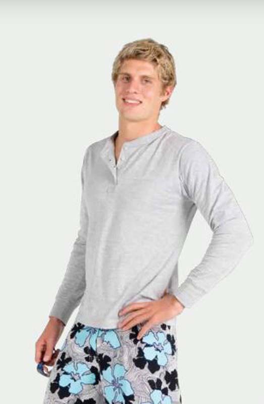 Henley T-Shirts Long Sleeve image1