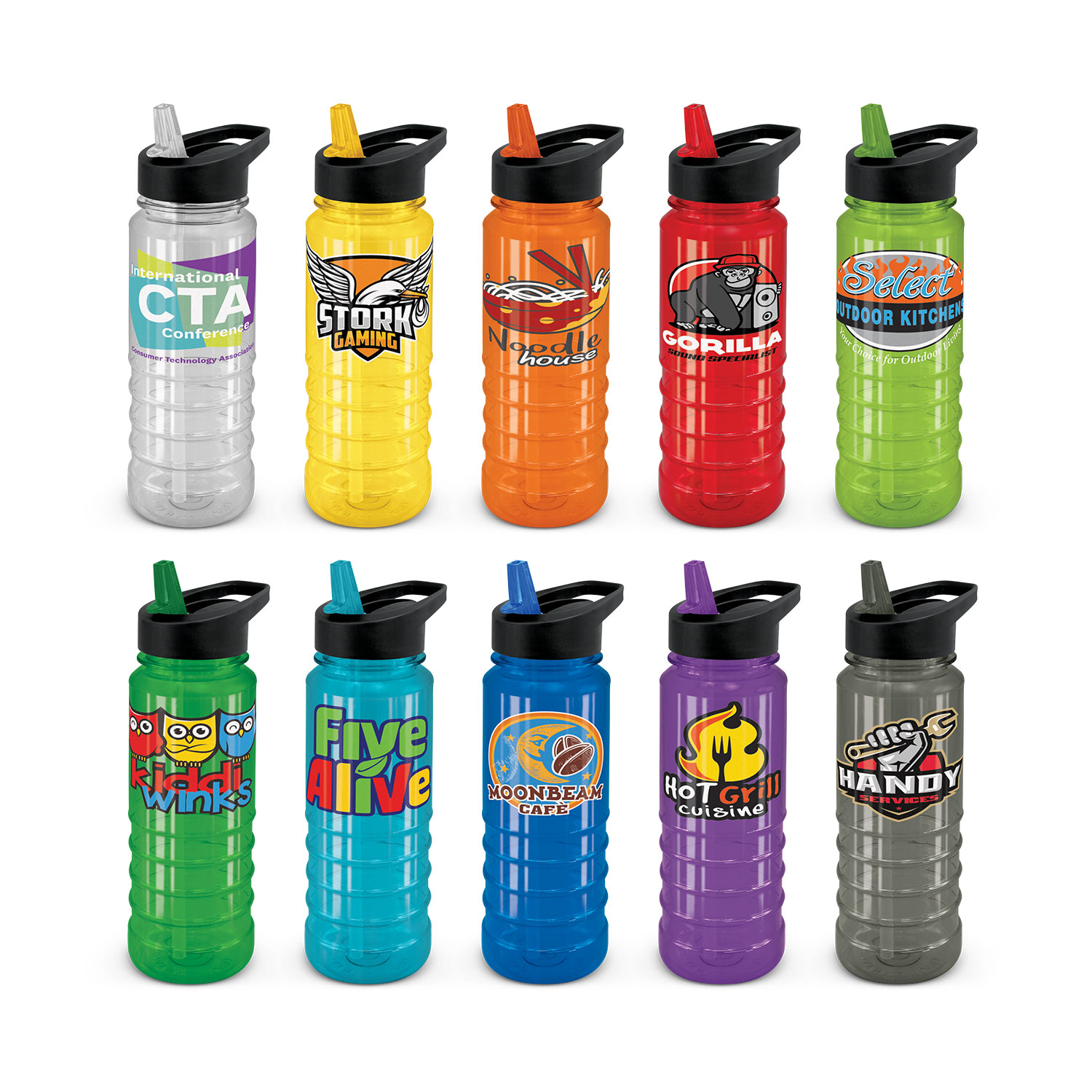 Black Lid Triton Drink Bottle 750ml