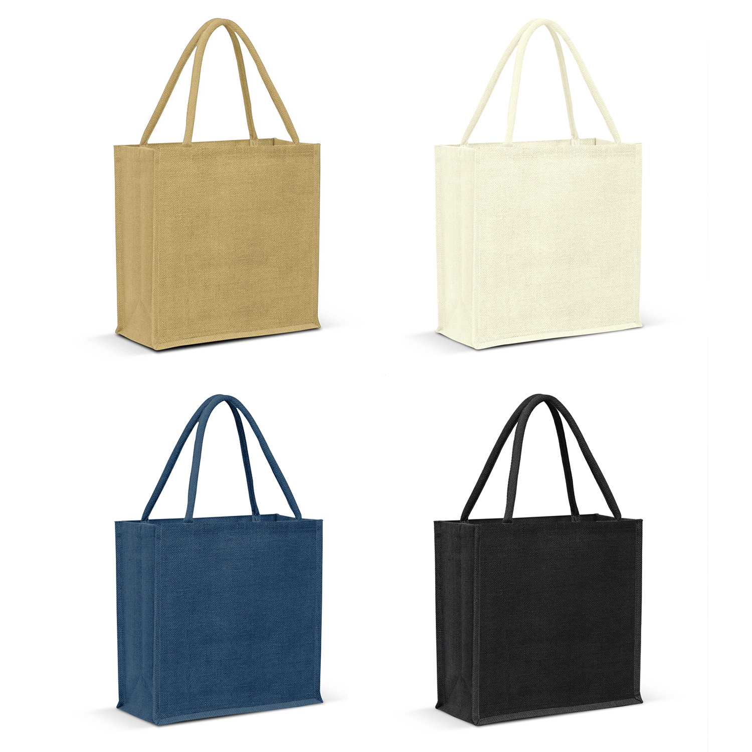 Monza Jute Tote Bag - Colour Match image1