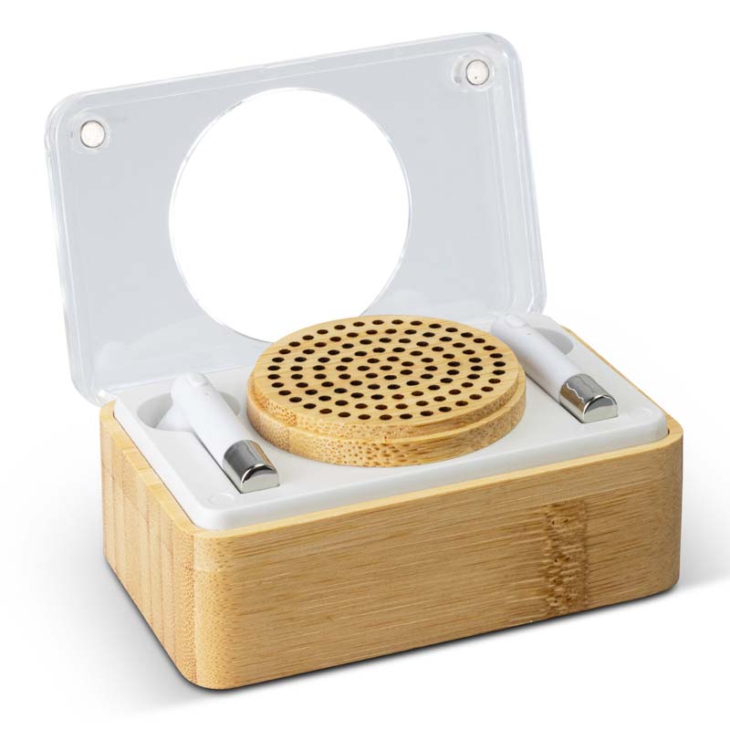 Bamboo Wireless Speaker & Earbud Set image3