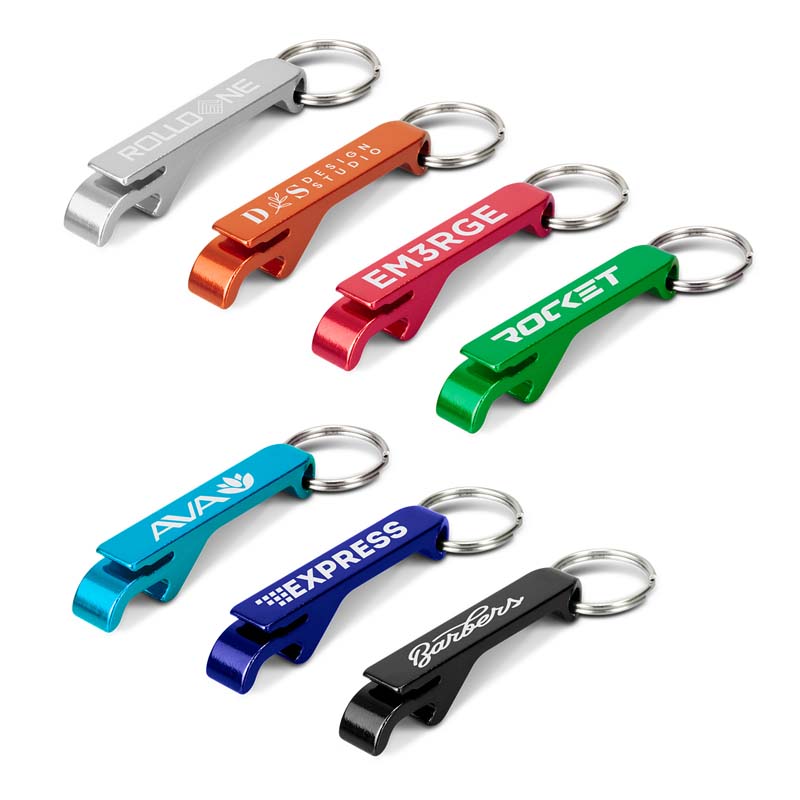 Snappy Metal Bottle Opener Key Ring image1