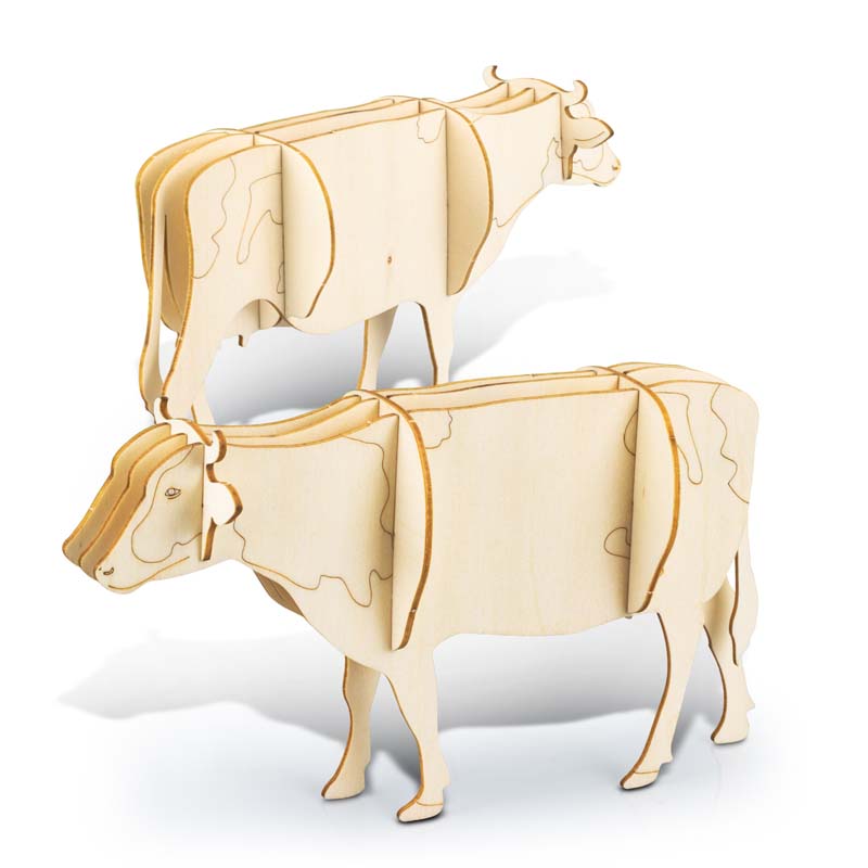 BRANDCRAFT Cow Wooden Model image2