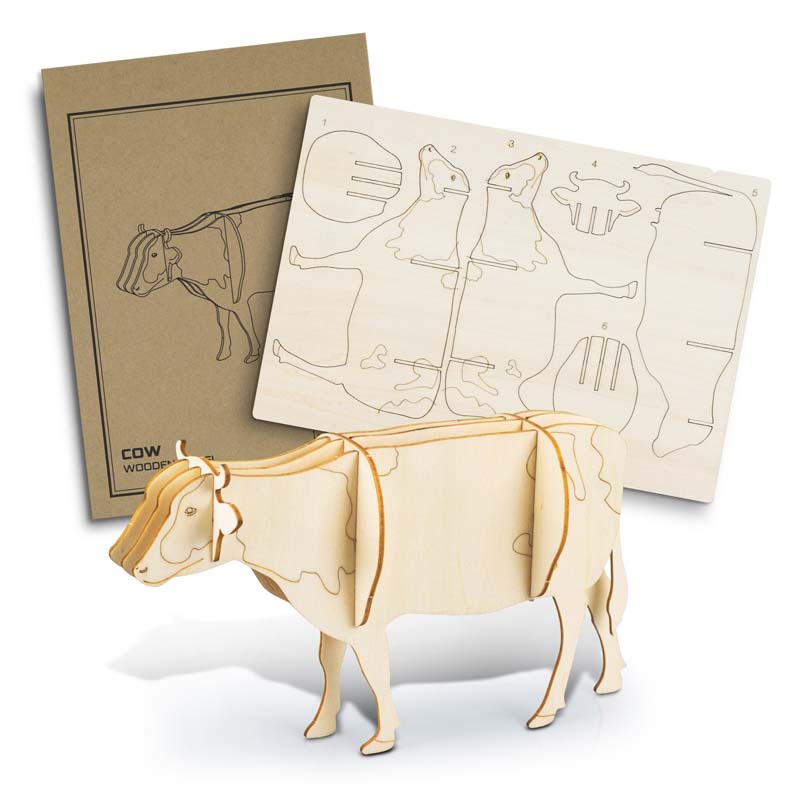 BRANDCRAFT Cow Wooden Model image1