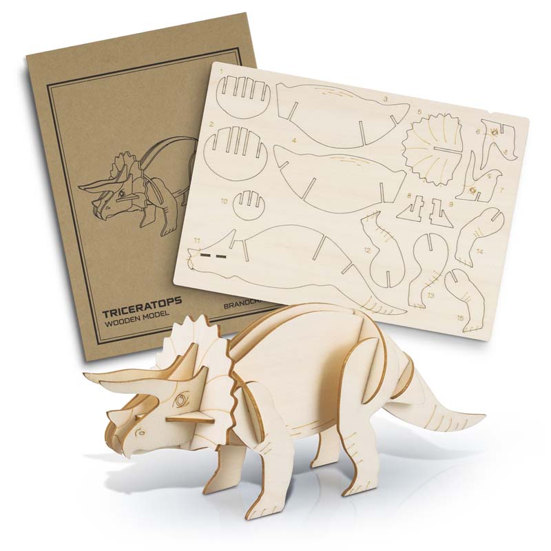 BRANDCRAFT Triceratops Wooden Model image1