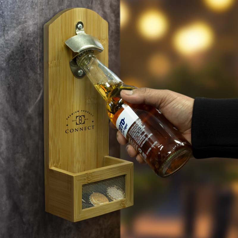 Natura Bamboo Wall Mounted Bottle Opener image7