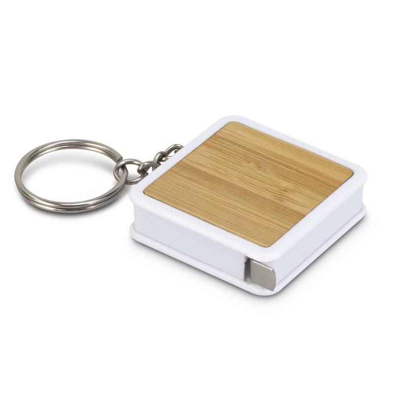 Bamboo Tape Measure Key Ring image2