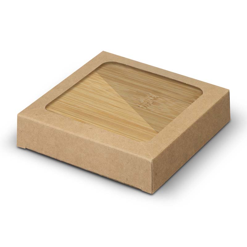 Bamboo Bottle Opener Coaster Set of 2 - Square image3