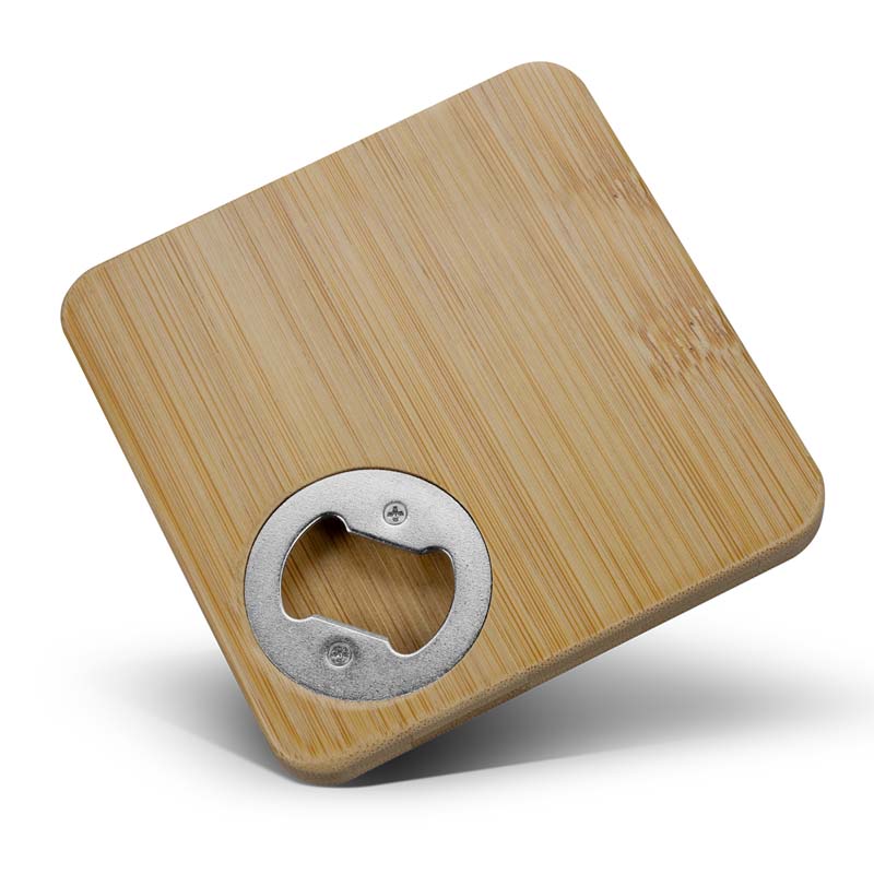 Bamboo Bottle Opener Coaster - Square image3