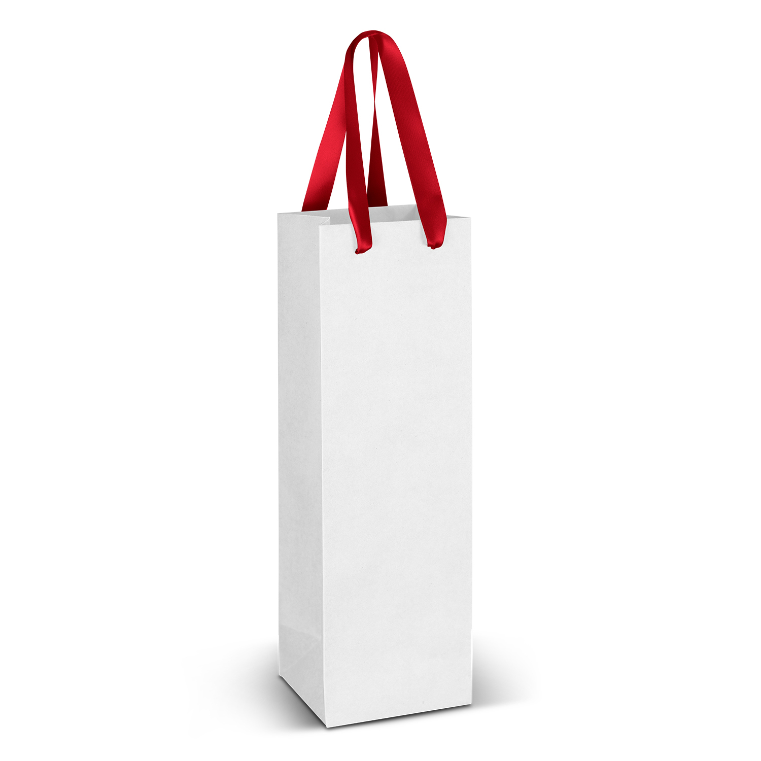 Wine Ribbon Handle Paper Bag - Full Colour image2