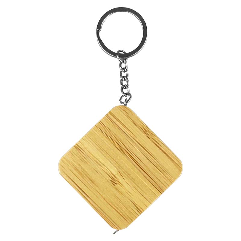 Bamboo Tape Measure Key Ring image2