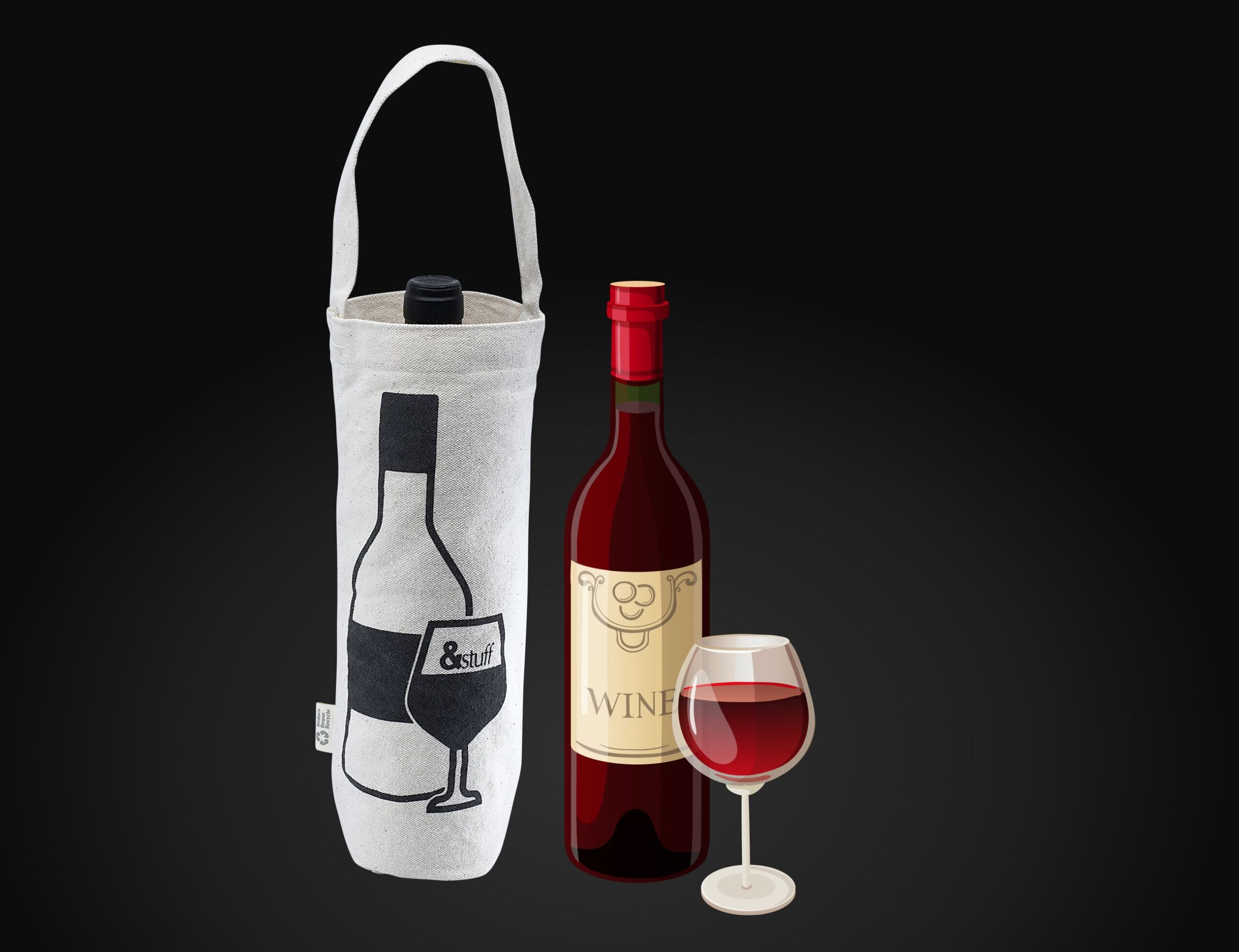 Calico Wine Bag image7