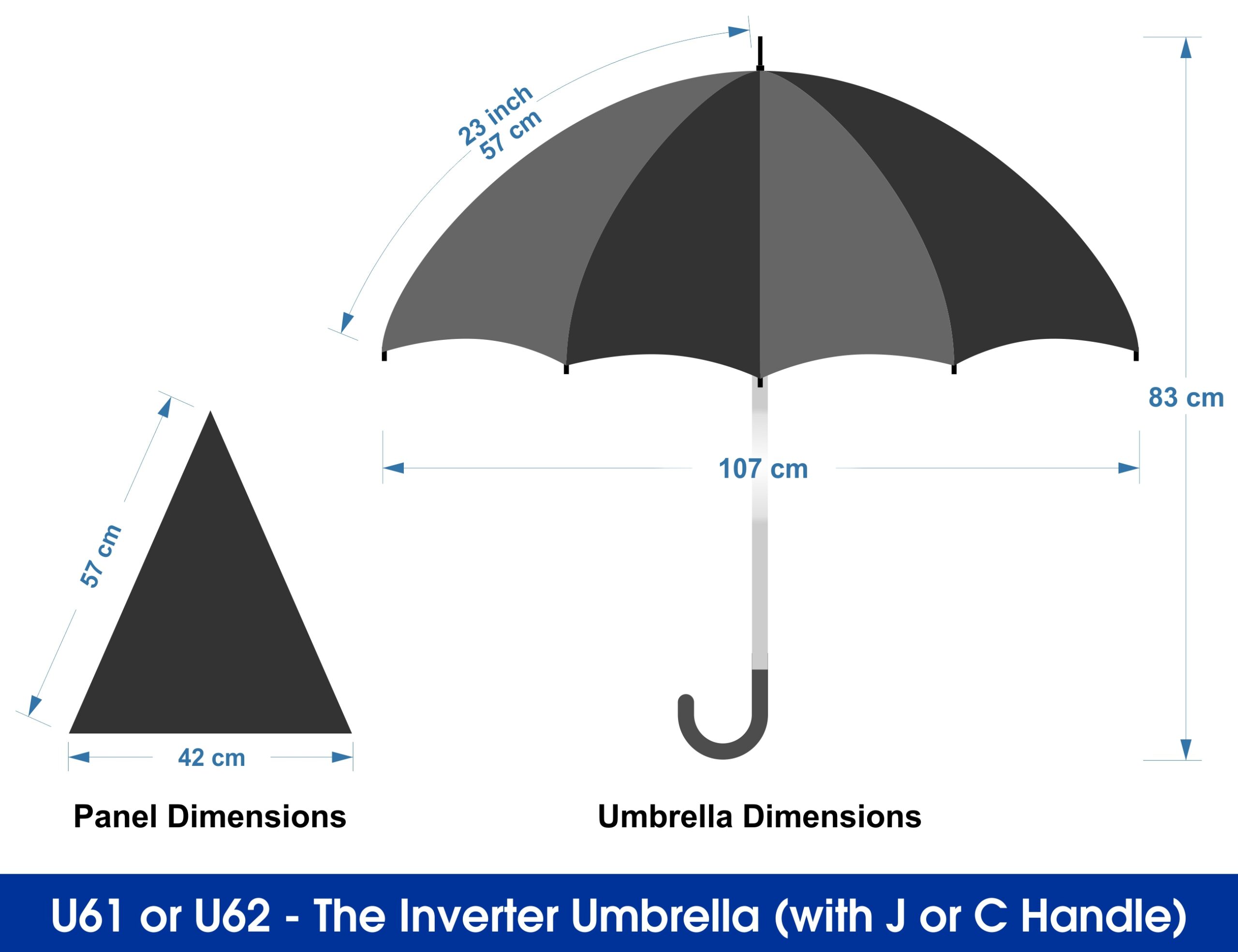 The Inverter Umbrella with J Handle image6